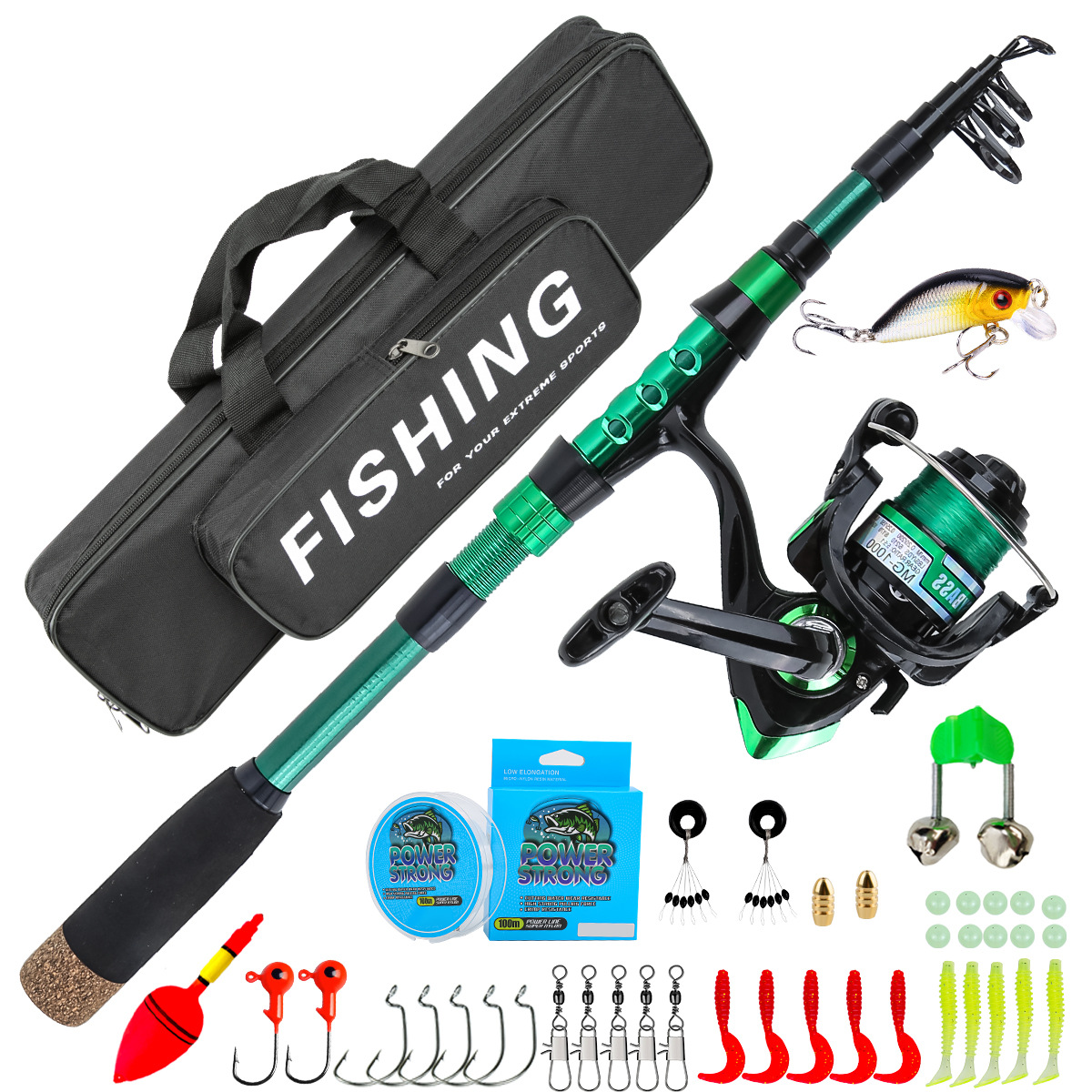 Fishing Line Box - Canna da Pesca Telescopica in Fibra
