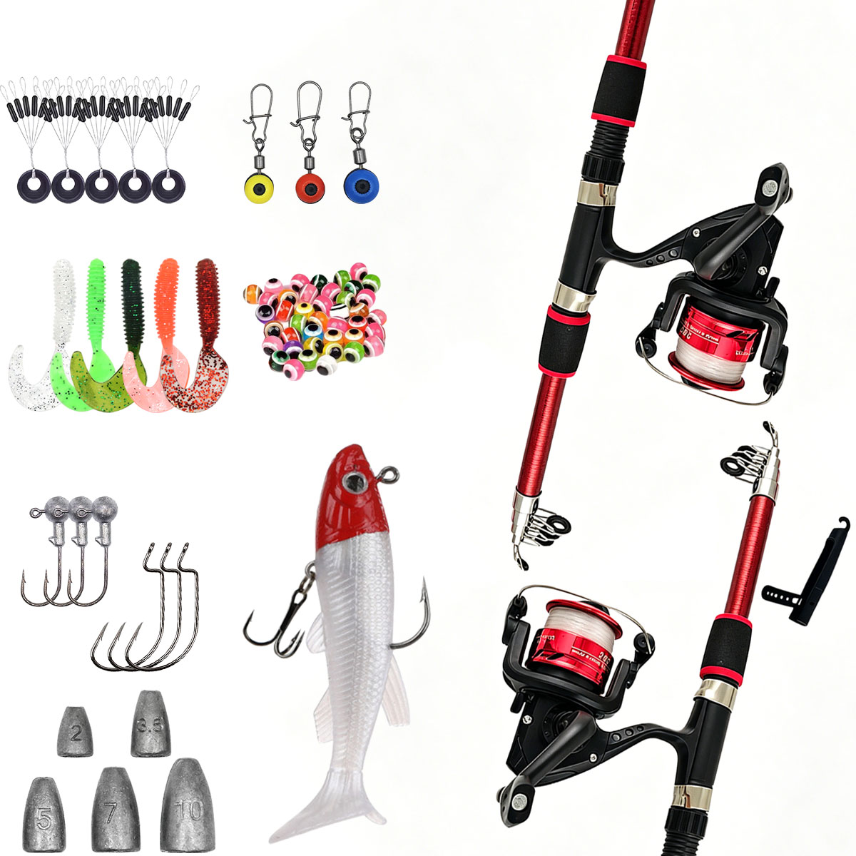 Set Canna da Pesca Telescopica - Fishing Line Spooler recensione e prezzo
